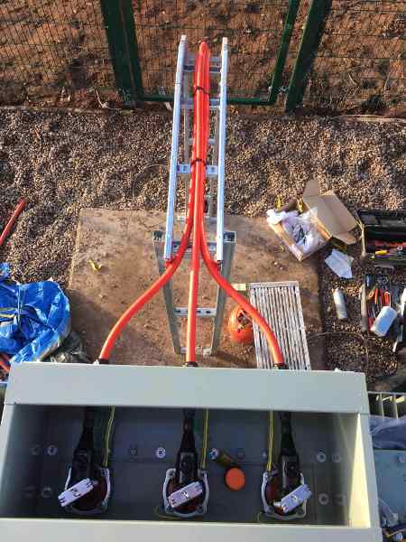 11kV Copper Connectors Terminating MV Power Cables Onto GBE Transformer